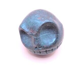 Adorable Blood Stone Jack Skellington Skull Carving